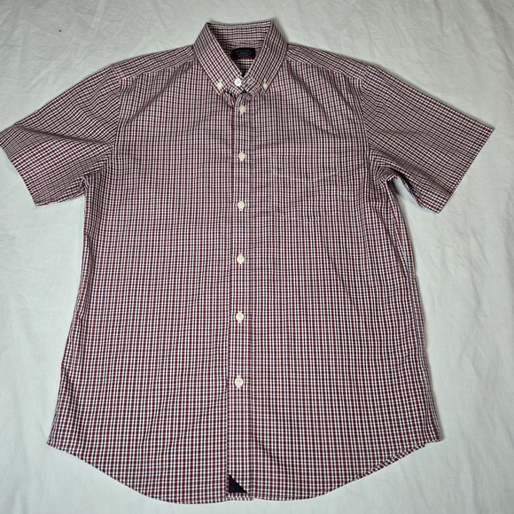 Untuckit Slim Fit Wrinkle Free Short Sleeve Button Down Shirt Mediu No Care Tag - Picture 3 of 8